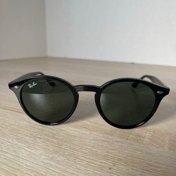 Ray-Ban RB2180 601/71 Sunglasses Round Black READ FRAMES ONLY 49-21 Italy - Picture 2 of 11
